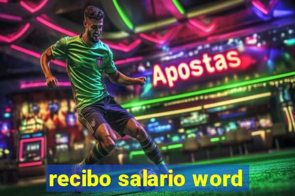 recibo salario word